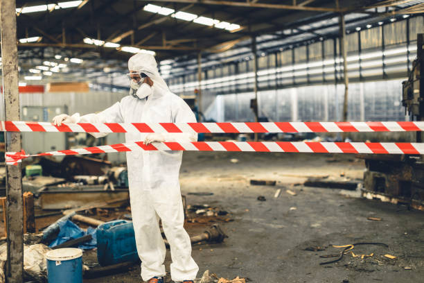 Professional Hoarding Cleanup technician working in Grand Rapids, MI
